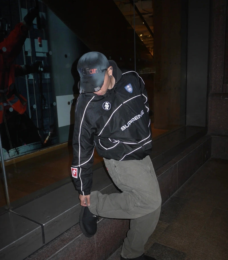 Jaqueta SUP Reflective Piping Pullover Black